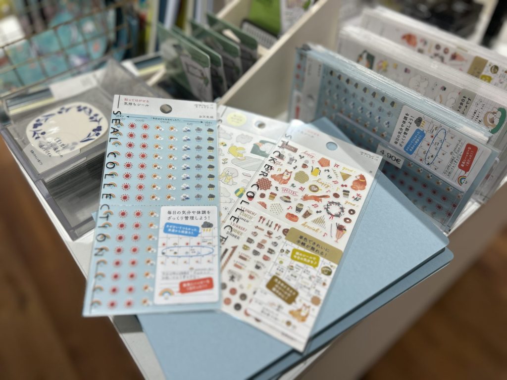 Three sticker sheets stack to each other