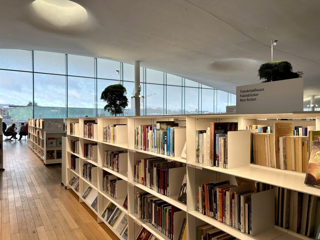 Nonfiction Book Section in a Library